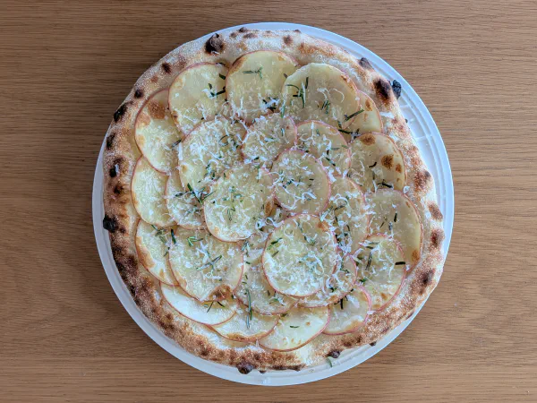 Potato and Rosemary Pizza